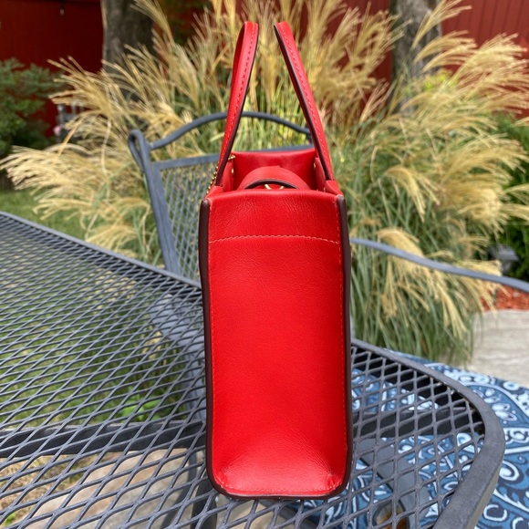 NWT Coach Mini Cashin Tote Bag (Sport Red) - Picture 2 of 7